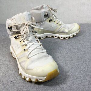 On Running Women's High-Top Athletic Shoes - White and Tan